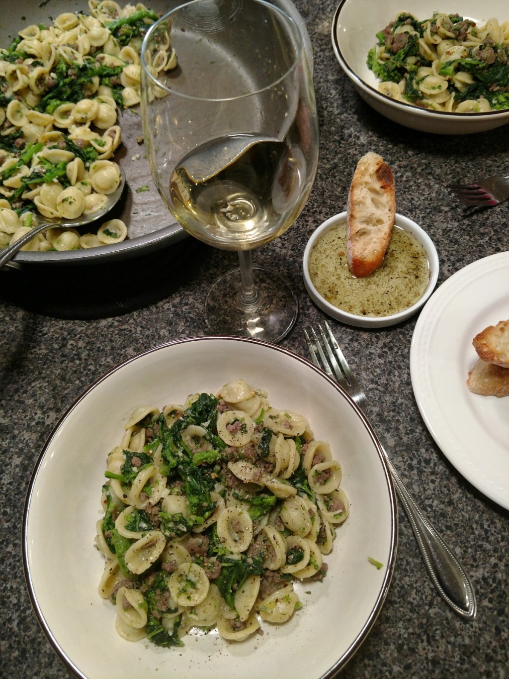 ORECCHIETTE WITH SAUSAGE & BROCCOLI&nbsp;RABE