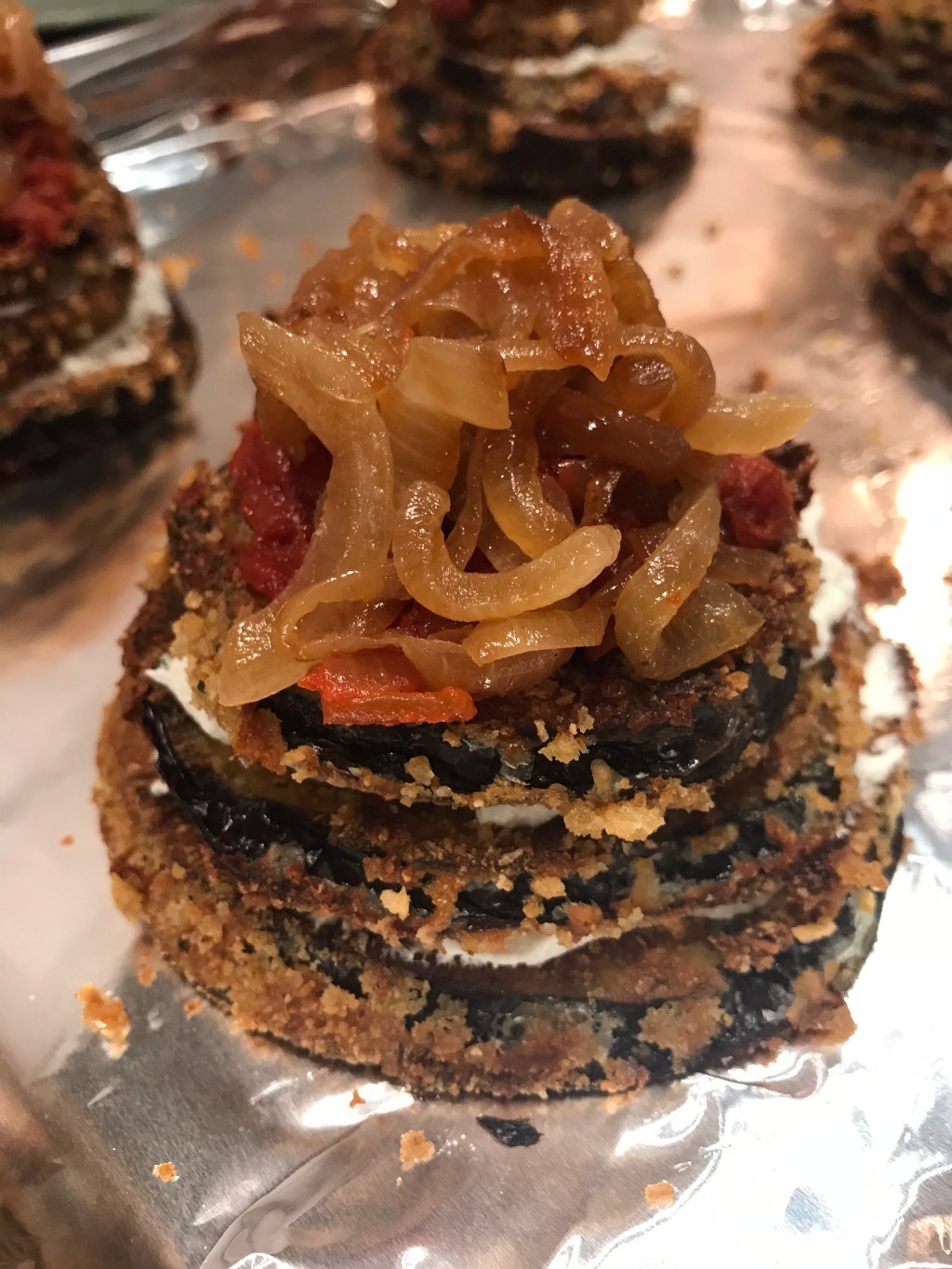 BAKED EGGPLANT STACKS       (original post&nbsp;7/24/2018)